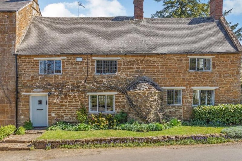 The Bylands home, a grade II listed Cotswold stone cottage for sale near Chipping Norton (Image from Rightmove)