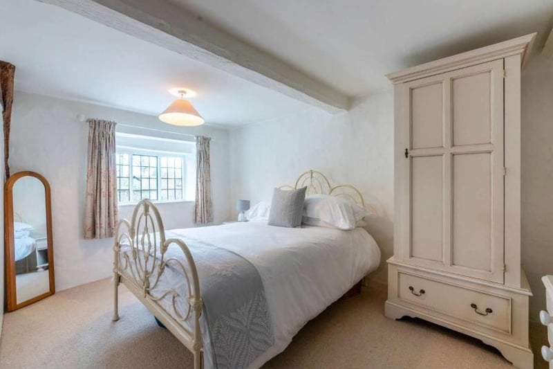 A bedroom at the Bylands home in the village of Swerford near Chipping Norton (Image from Rightmove)