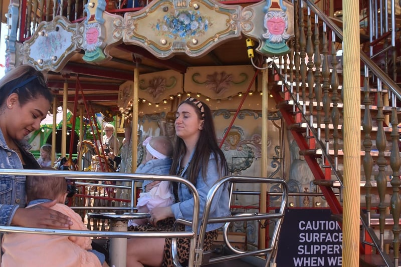 Even the youngest visitors enjoyed the Carousel.