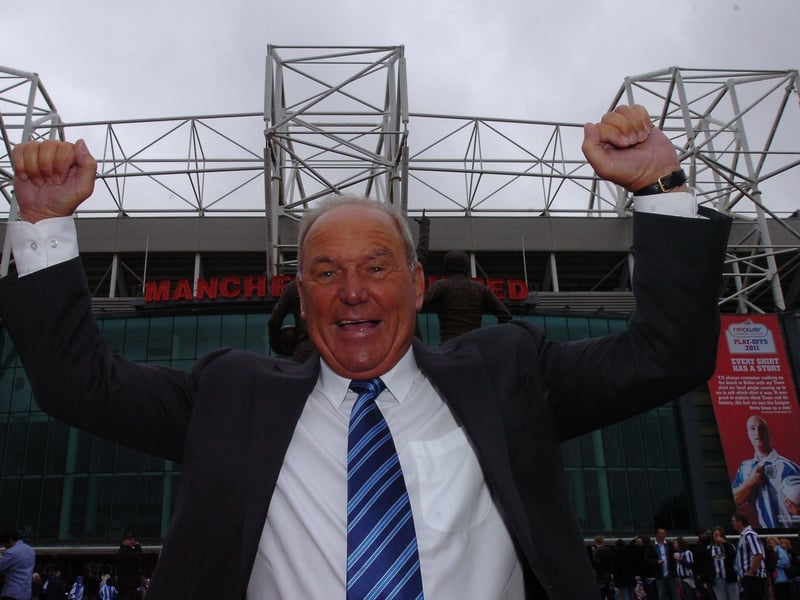 Posh legend Tommy Robson before the game.