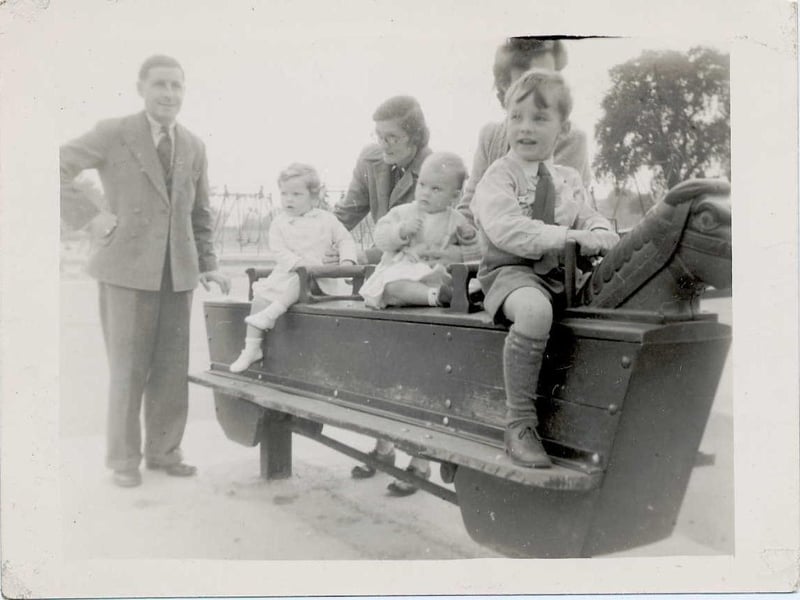 A more sedate ride was the rocking horse - older children would make it go as high as possible, still scary if you were little
