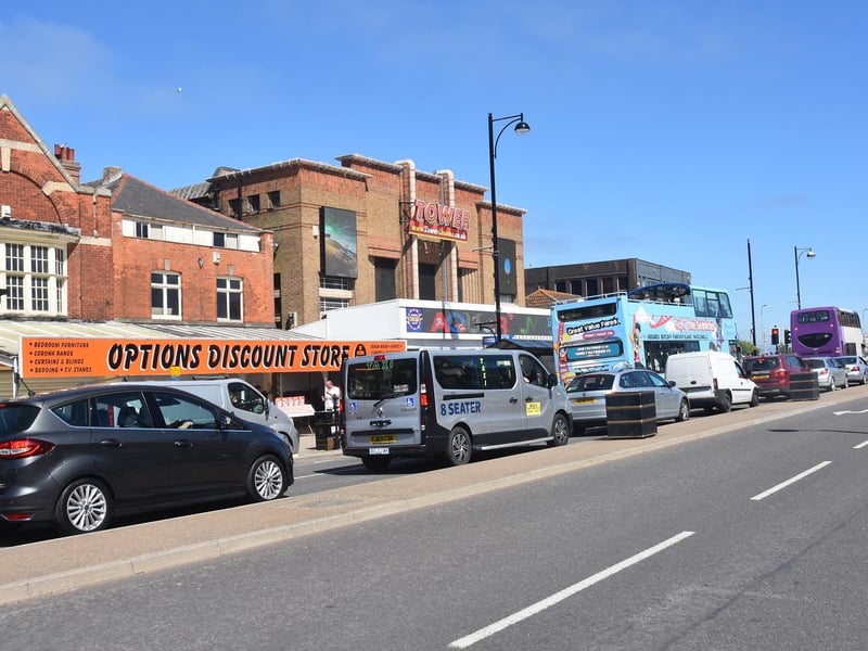 Traffic was backed up along Lumley Road.
