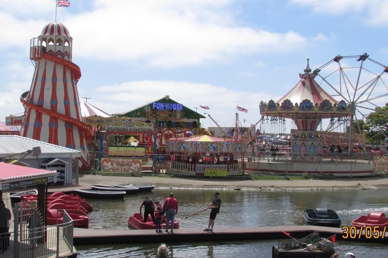 The Vintage Fair from the boating lake.