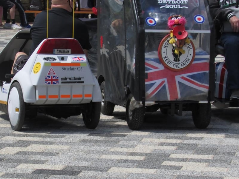 Visitors had interesting ways to get around.