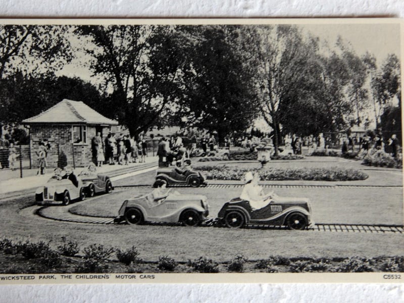 The original car attraction took riders on a break-neck drive around a circuit. Any amount of steering never changed the direction