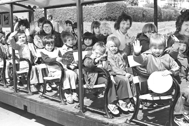 When Wicksteed Park celebrated its 50th anniversary in 1981, children took a train ride to mark the occasion