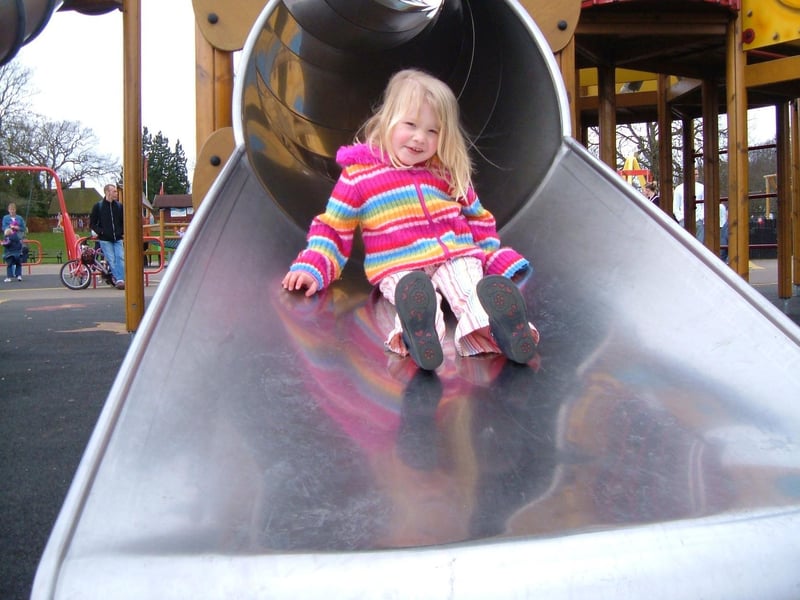In a time before health and safety rules, slides were very high with the walk to the top as scary as the slide to the bottom. The Octopus Slide was installed in the early 2000s