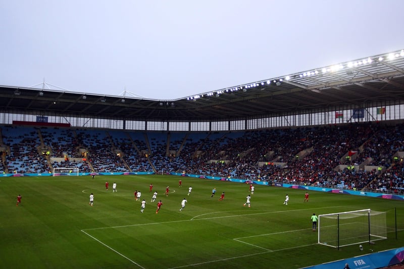 COVENTRY CITY: Ground: Ricoh Arena. Distance from Posh: 65.6 miles.(Photo by Julian Finney/Getty Images).