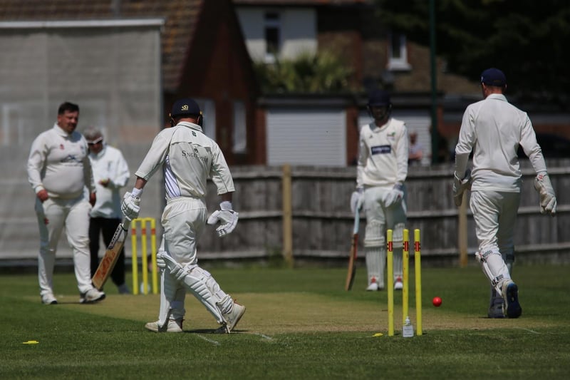 Action from Bognor's ten-wicket win over Horsham Trinity in the Sussex League T20 Cup / Picture: Martin Denyer