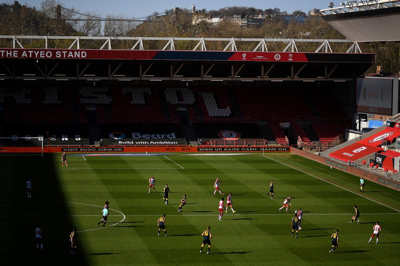 BRISTOL CITY: Ground: Ashton Gate. Distance from Posh: 170.8 miles. (Photo by Harry Trump/Getty Images).