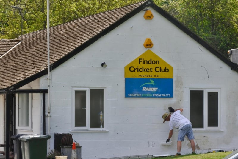 Off-the-pitch action from Findon CC's home win over Broadwater CC in division three west of the Sussex Cricket League / Picture: Stephen Goodger