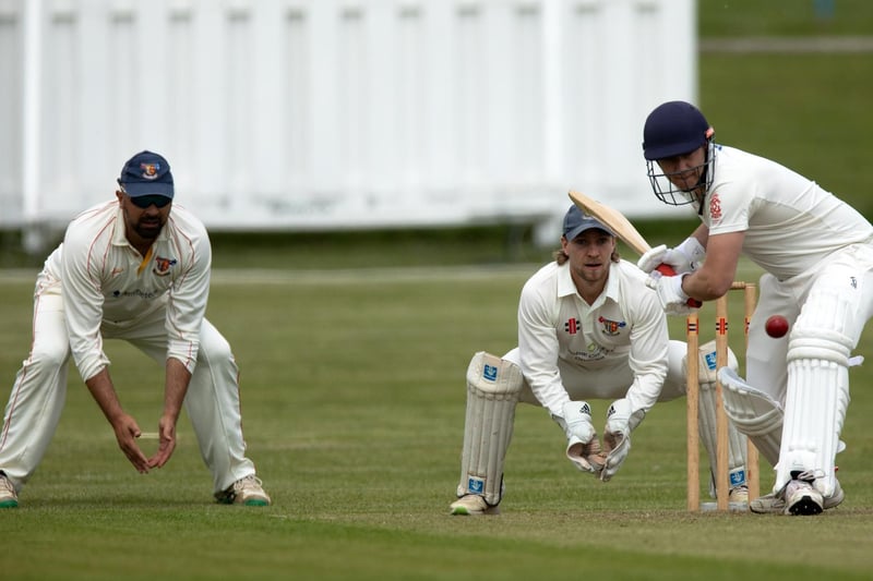 Action from Chichester Priory Park CC v Mayfield in division two of the Sussex Cricket League / Pictures: Chris Hatton