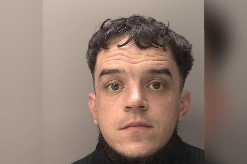 Tomlinson, formerly of Kettering, bit his girlfriend's face and headbutted her - while he was on a suspended sentence for a similar attack on his former partner. He was jailed for two-and-a-half years.