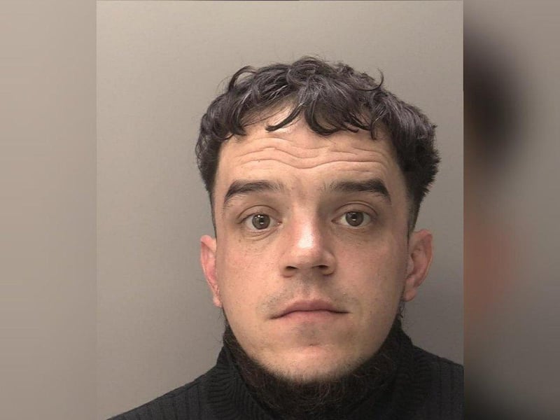 Tomlinson, formerly of Kettering, bit his girlfriend's face and headbutted her - while he was on a suspended sentence for a similar attack on his former partner. He was jailed for two-and-a-half years.