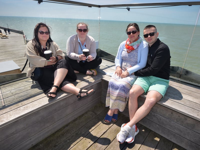 People enjoying the bank holiday weekend on May 30 in Hastings.
Photo taken on Hastings Pier. SUS-210531-071201001