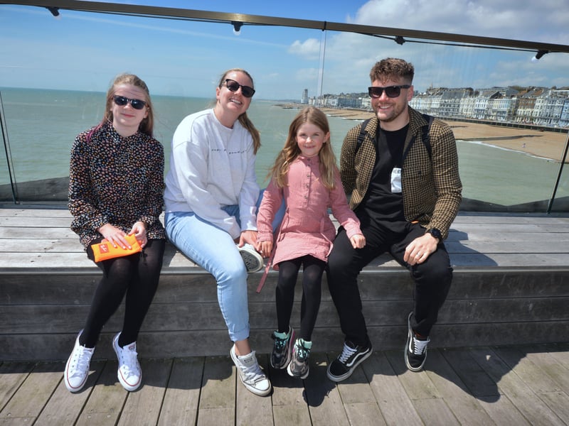 People enjoying the bank holiday weekend on May 30 in Hastings.
Photo taken on Hastings Pier. SUS-210531-071214001