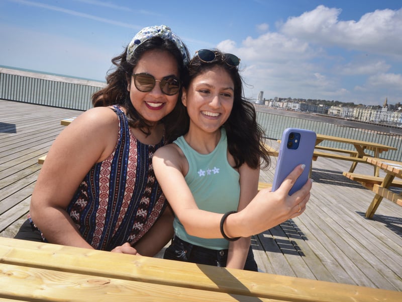 People enjoying the bank holiday weekend on May 30 in Hastings.
Photo taken on Hastings Pier. SUS-210531-071349001