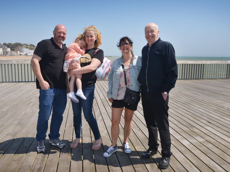 People enjoying the bank holiday weekend on May 30 in Hastings.
Photo taken on Hastings Pier. SUS-210531-071335001