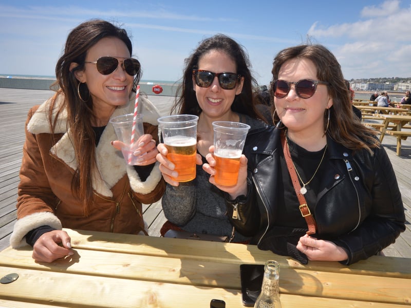 People enjoying the bank holiday weekend on May 30 in Hastings.
Photo taken on Hastings Pier. SUS-210531-071443001