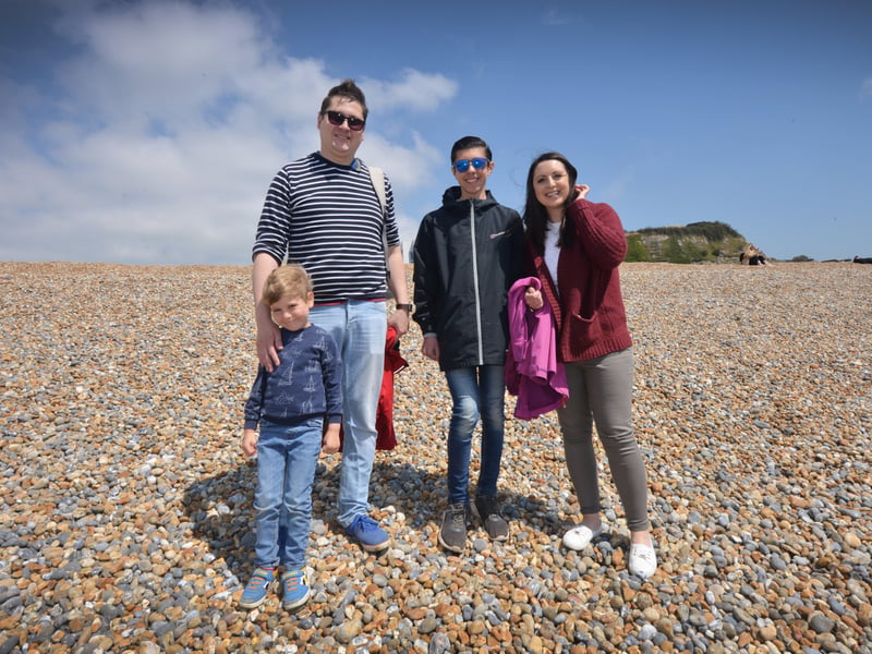 People enjoying the bank holiday weekend on May 30 in Hastings. SUS-210531-070443001