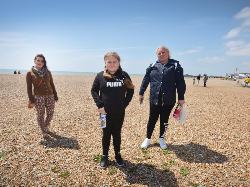 People enjoying the bank holiday weekend on May 30 in Hastings. SUS-210531-070713001