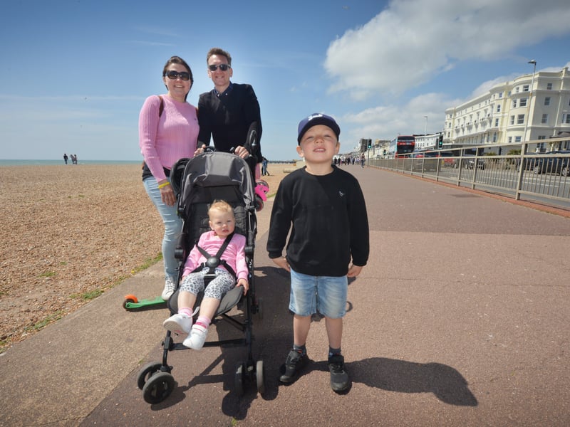 People enjoying the bank holiday weekend on May 30 in Hastings. SUS-210531-070926001