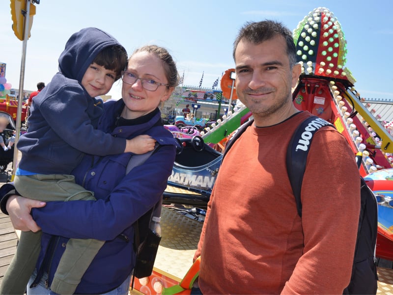 People enjoying the bank holiday weekend on May 30 in Hastings.Photo taken on Hastings Pier. SUS-210531-071031001