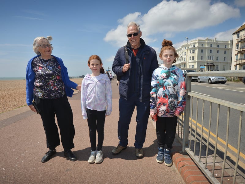 People enjoying the bank holiday weekend on May 30 in Hastings. SUS-210531-070939001