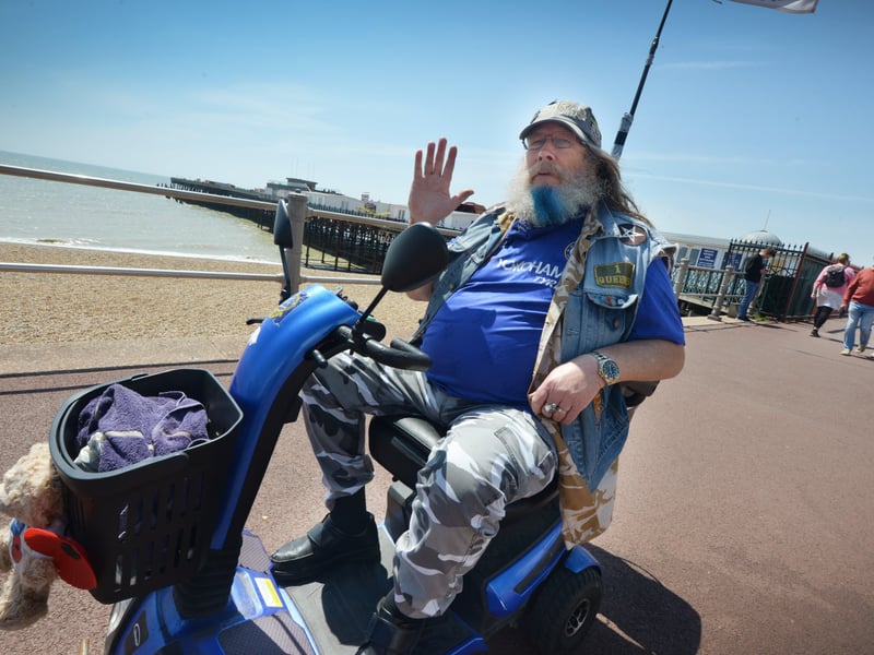 People enjoying the bank holiday weekend on May 30 in Hastings. SUS-210531-071005001