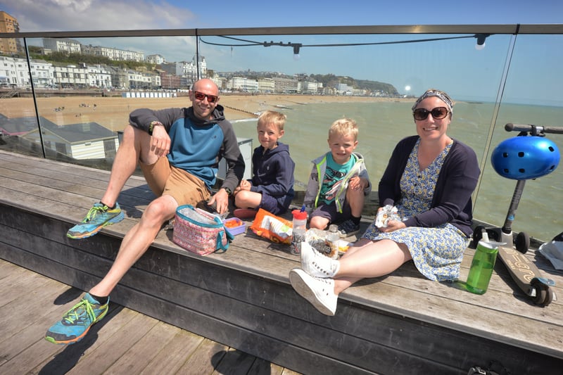 People enjoying the bank holiday weekend on May 30 in Hastings.

Photo taken on Hastings Pier. SUS-210531-071148001