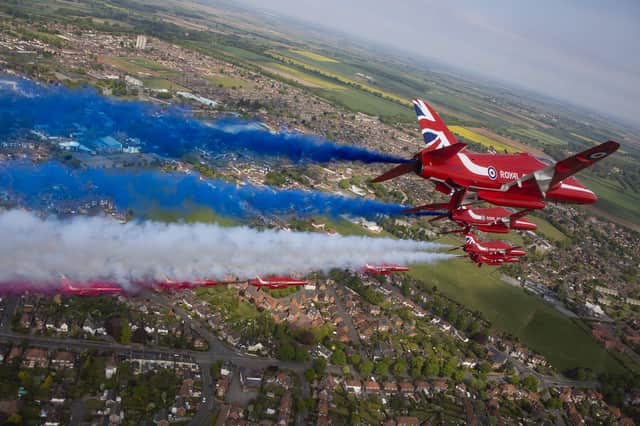 The Red Arrows are performing at Duxford this weekend. Photo: SAC Hannah Smoker/© MOD Crown Copyright 2020