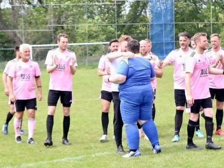 Action and off-pitch scenes from the match between 1066 Specials and Hollington United, held in memory of football stalwart Roger Lee / Picture: Joe Knight