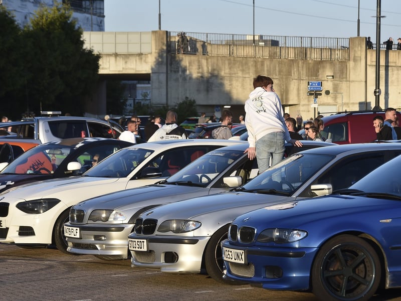 Car meet at the Fair Meadow car park, Oundle Road EMN-210529-213605009
