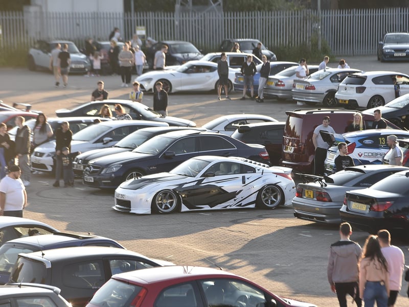 Car meet at the Fair Meadow car park, Oundle Road EMN-210529-213923009