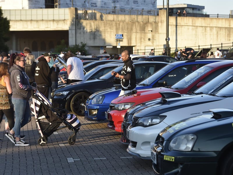 Car meet at the Fair Meadow car park, Oundle Road EMN-210529-213616009