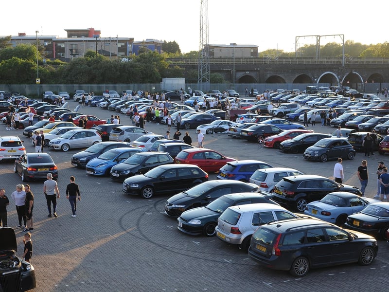 Car meet at the Fair Meadow car park, Oundle Road EMN-210529-213448009
