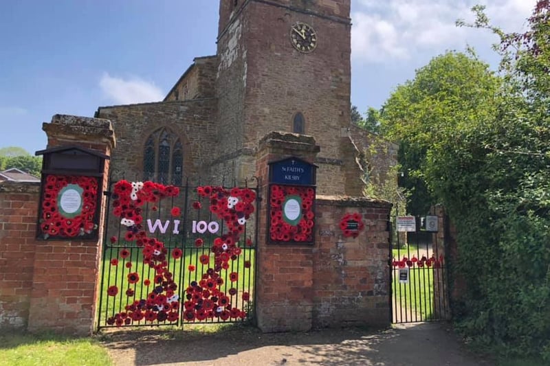 Kilsby WI members remember the fallen. Picture: Michael Kelly.