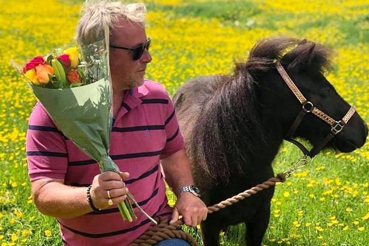 Flowers and a pony called Eric? This is a man after everyone's hearts!