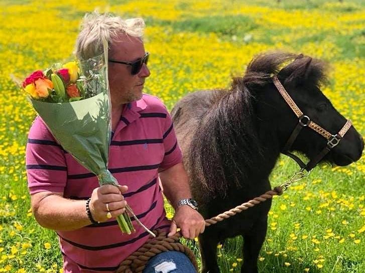 Flowers and a pony called Eric? This is a man after everyone's hearts!