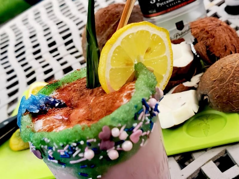 Concocting some very fancy cocktails!