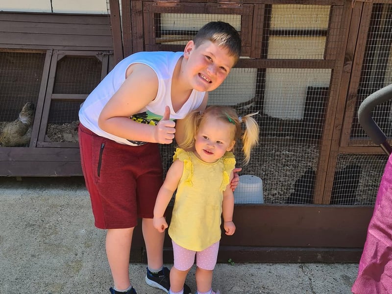 Making friends with the animals at Rookery Open Farm in Stoke Bruerne!