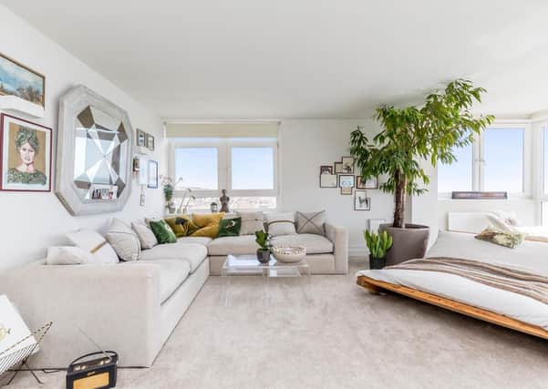 A two-bed flat in Brighton apartment block Sussex Heights is on the market. Photograph: Zoopla