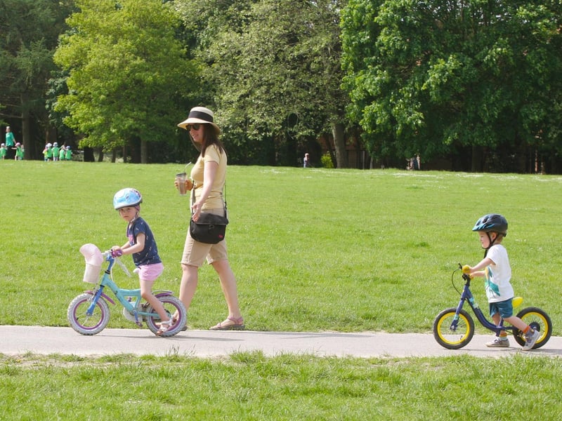 The park is a good place to test out your wheels