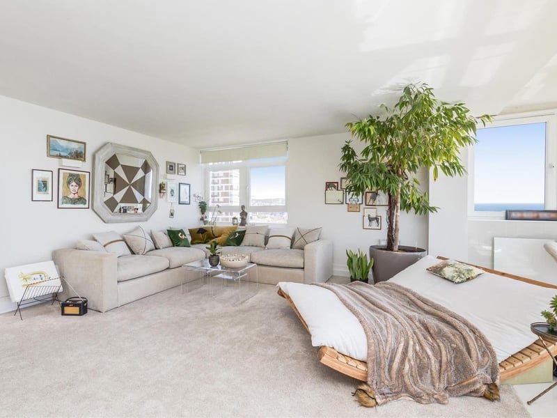 The living-dining space