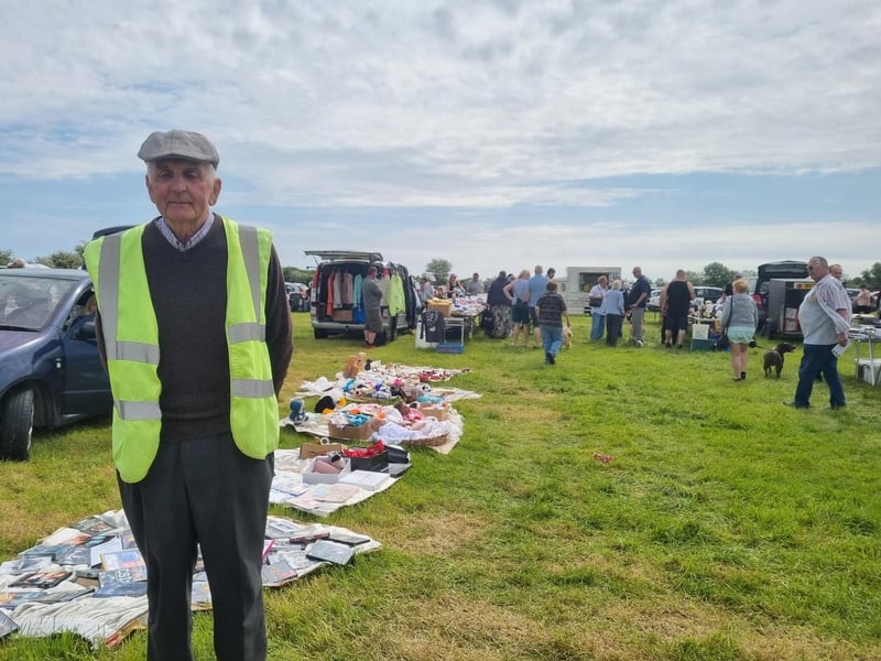 Walter Harper has been running the boot sales for local farming family the Mackinders for 10 years.