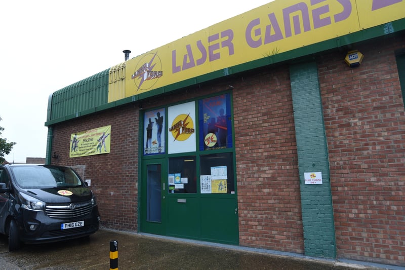 Interiors and exterior of  Laser Force, Brook Street. EMN-210406-162448009