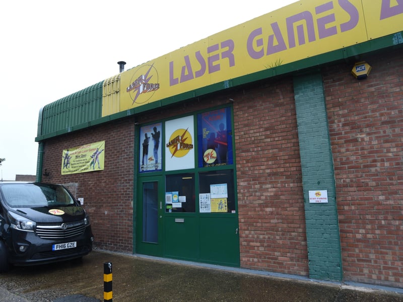 Interiors and exterior of  Laser Force, Brook Street. EMN-210406-162448009