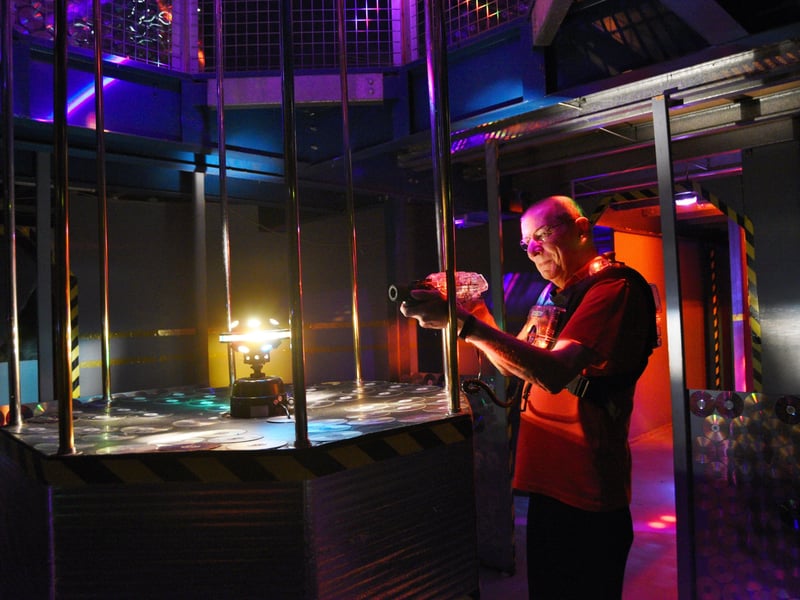 Interiors and exterior of  Laser Force, Brook Street. EMN-210406-162155009