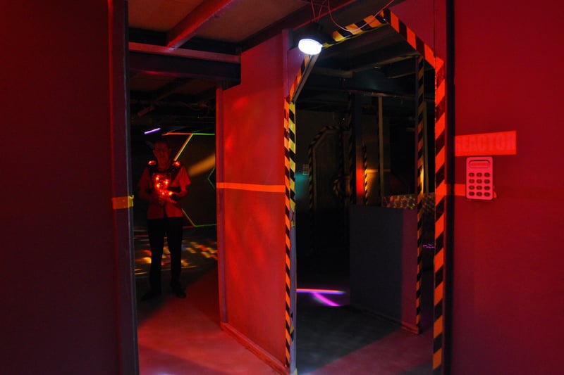 Interiors and exterior of  Laser Force, Brook Street. EMN-210406-162243009
