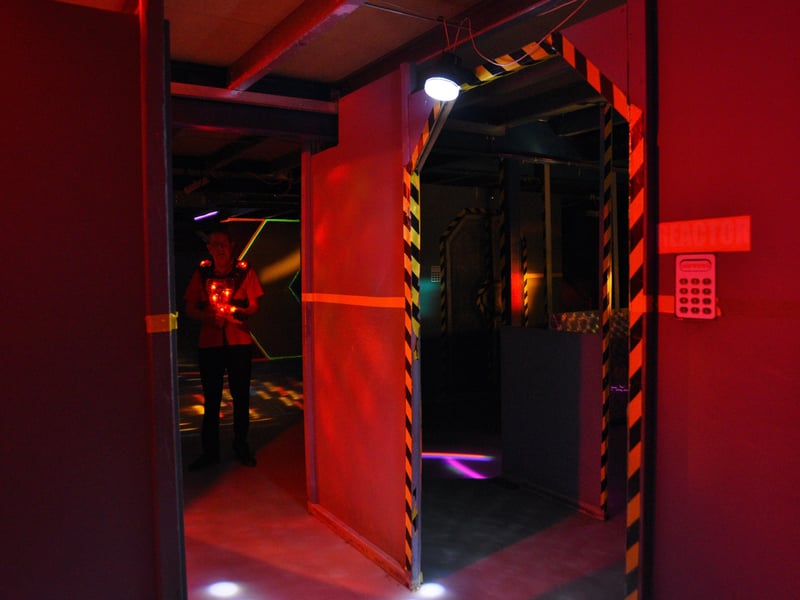 Interiors and exterior of  Laser Force, Brook Street. EMN-210406-162243009